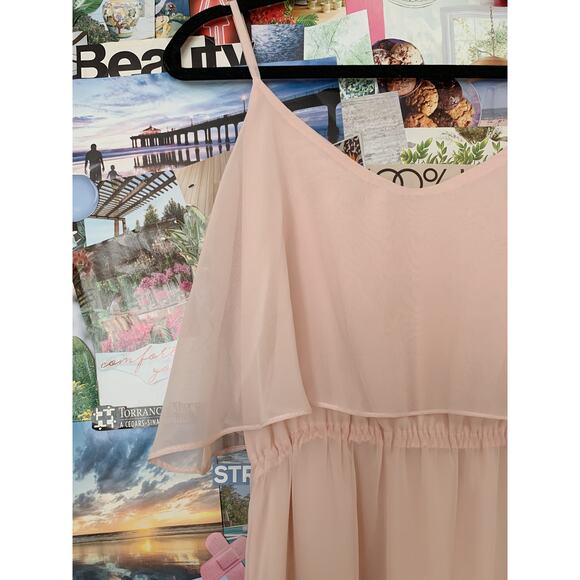 Light Pink Ceremony by Joanna August Dani Formal Evening Gown M - Picture 3 of 11